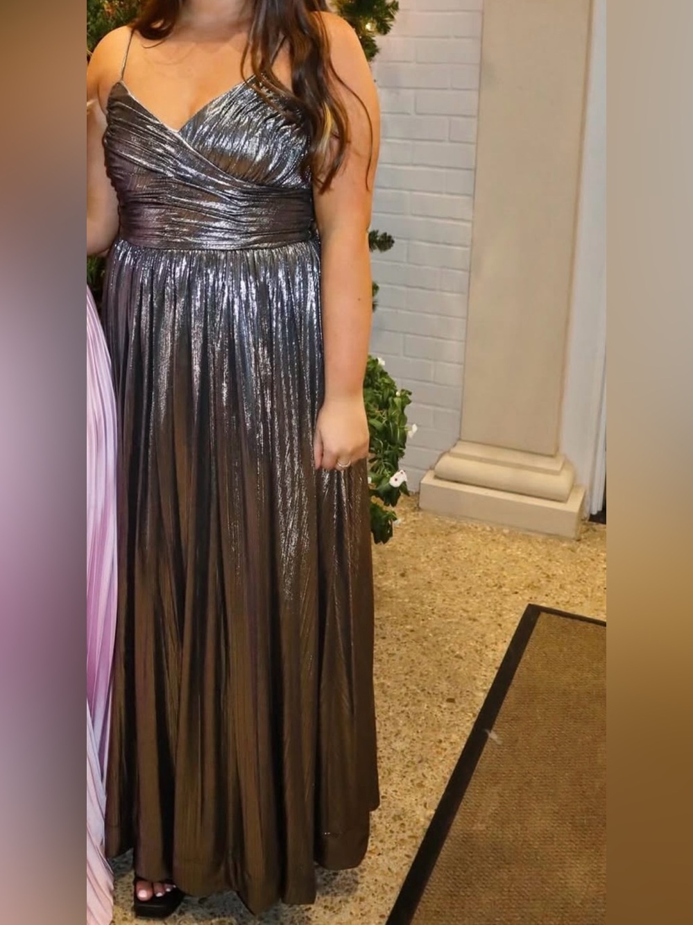 Lara metallic gown